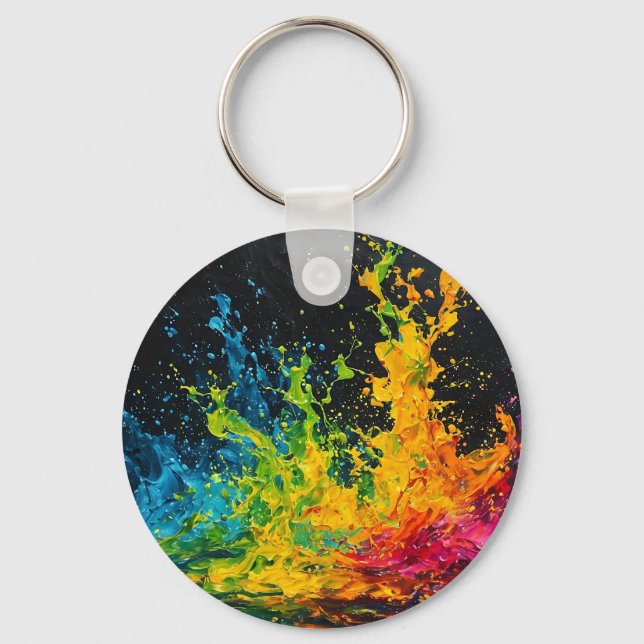 Porte-clés Paint coloré (Recto)