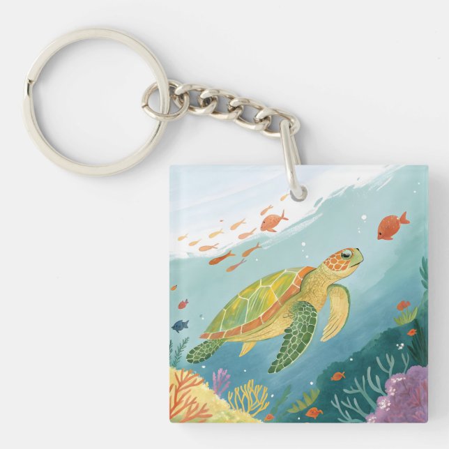 Porte-clés Painting Turtle (Devant)