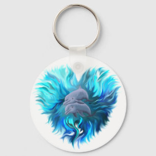 Porte-clés Paire de dauphins