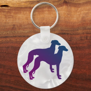 Porte-clés Paire de Whippet 