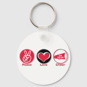 Porte-clés paix amour porte - clé