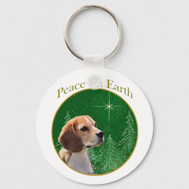 Porte-clés Paix beagle (Recto)