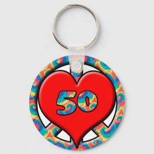 Porte-clés Paix, coeur, 50