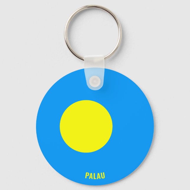 Porte-clés Palau Drapeau charmant patriotique (Recto)