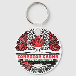 Porte-clés Palestine Canadian Canada Arbre Racines