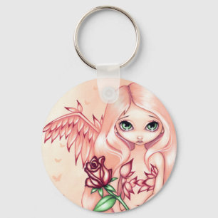 Porte-clés "Pâlissez" le porte - clé rose