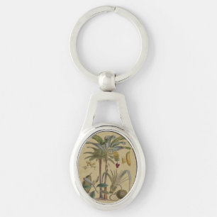 Porte-clés Palm Antique Fruit Tropical Art Botanique