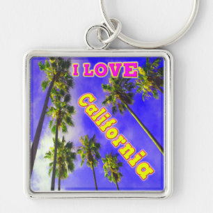 Porte-clés "Palm Sky: J'AIME California 1"