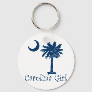 Porte-clés Palmetto bleu de fille de la Caroline