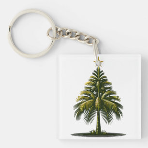 Porte-clés Palmier de Noël, Beach Aloha Noël
