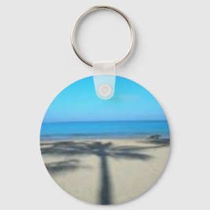 Porte-clés Palmier et plage