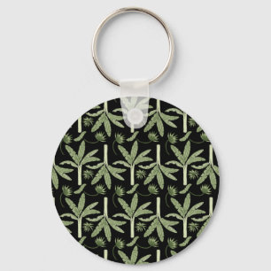 Porte-clés palmiers tropicaux sans couture motif