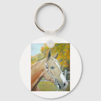 Porte-clés Palomino, pastel à cheval