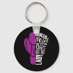 Porte-clés Pancréatique Cancer Sensibilisation Boxe Gant Tee