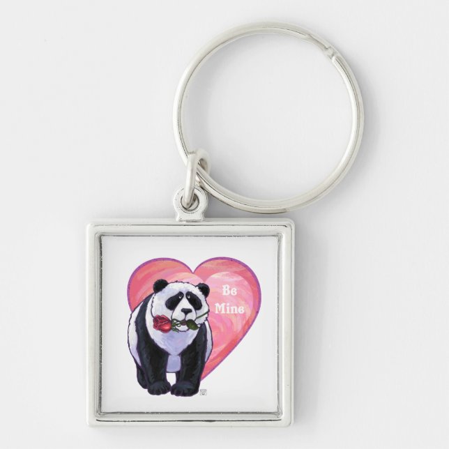 Porte-clés Panda Bear Saint Valentin (Devant)