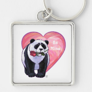 Porte-clés Panda Bear Valentine's Day