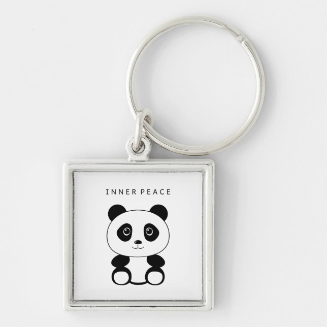 Porte-clés Panda de paix intérieure (Devant)