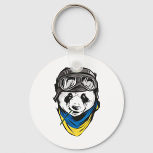 Porte-clés Panda Drapeau Ukrainien Ukraine Chemise Ukrainien