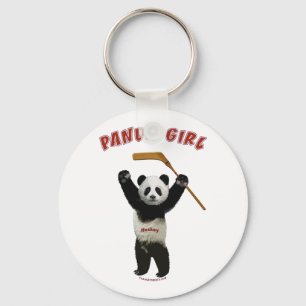 Porte-clés Panda Girl Hockey Bear