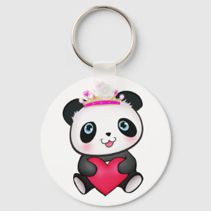 Porte-clés Panda Lover Ventilateur Cadeau Saint-Valentin Coeu