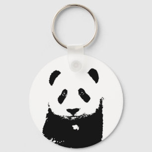 Porte-clés Panda noir et blanc
