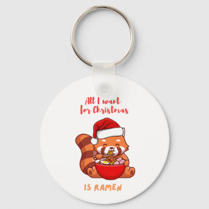Porte-clés Panda rouge : Tout ce que je veux pour Noël est Ra