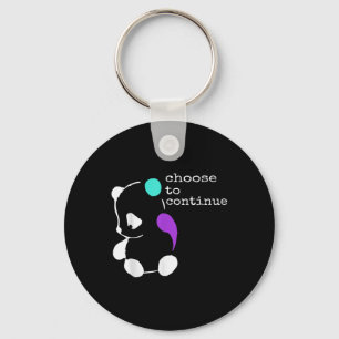 Porte-clés Panda Semicolon Cadeau Prévention Suicide Sensibil