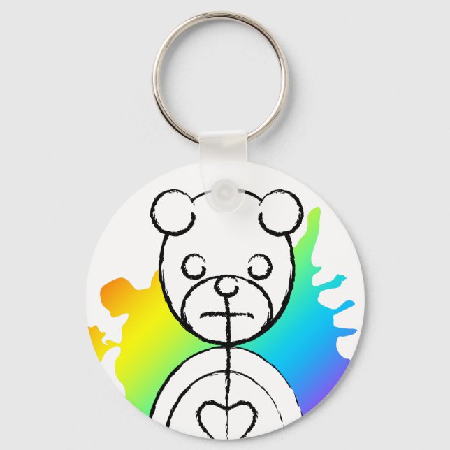 Porte-clés panda splatz. (Recto)