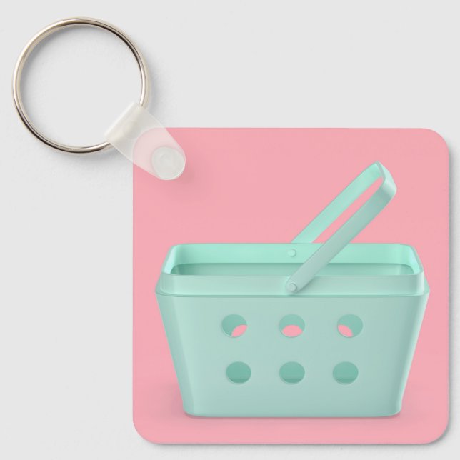 Porte-clés Panier en plastique vide (Recto)