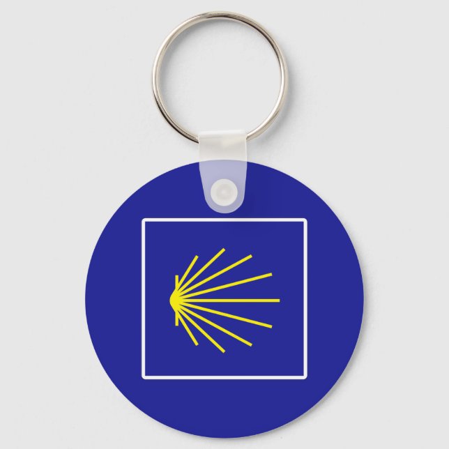 Porte-clés Panneau Camino de Santiago, Espagne (Recto)