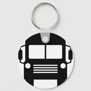 Porte-clés panneau d'autobus scolaire