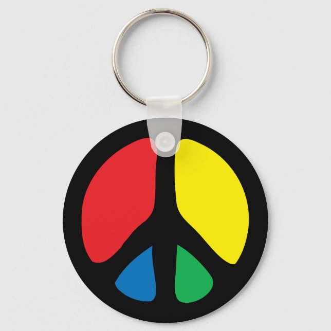 Porte-clés Panneau de paix (Recto)