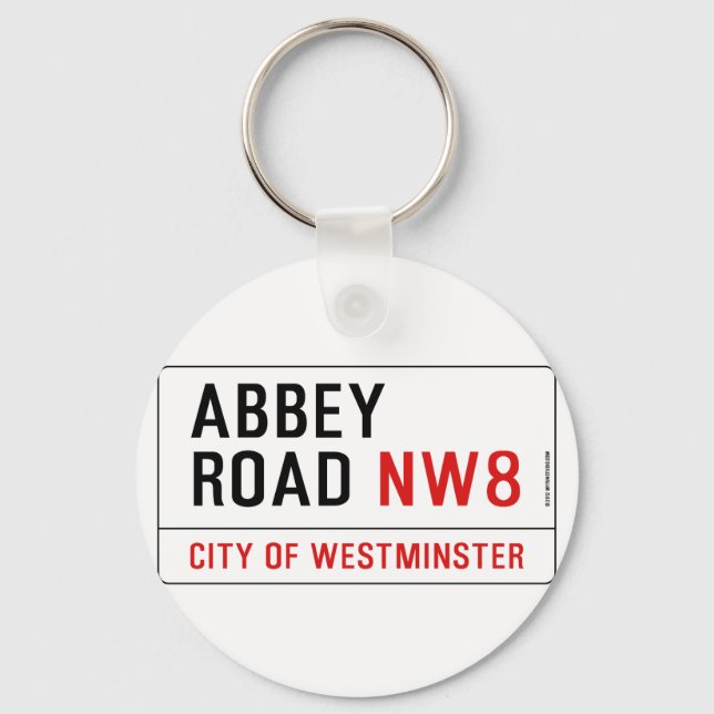 Porte-clés Panneau de rue Abbey Road (Recto)