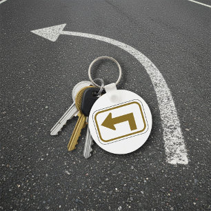 Porte-clés Panneau de signalisation directionnelle flèche de
