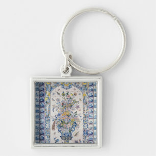 Porte-clés Panneau de tuile de Delft de la salle de bains