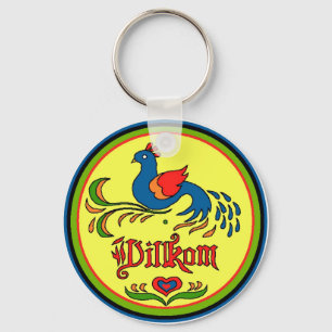 Porte-clés Panneau hexadécimal Bienvenue Oiseau