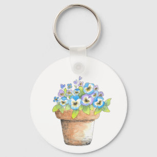 Porte-clés Panneaux aquarelle pointillés