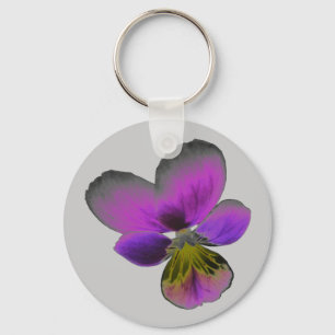 Porte-clés Pansy Wild Dark Purple Porte - clé