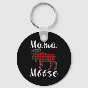 Porte-clés Pantalon de Noël de la famille Mama Moose Rouge &