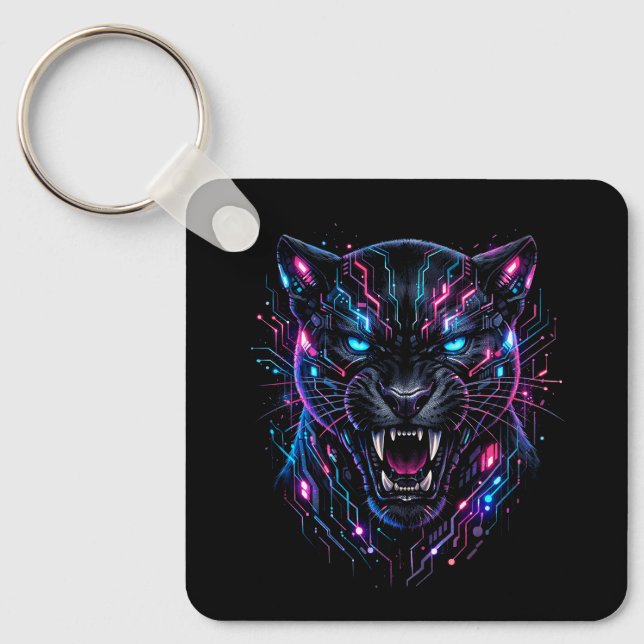 Porte-clés Panthère Cyber (Recto)