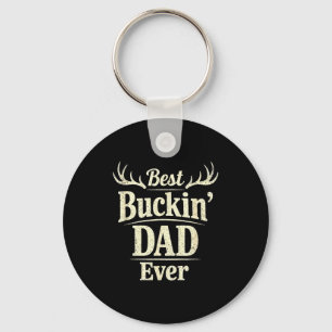 Porte-clés Papa Buckin drôle chasse au cerf classique fête de