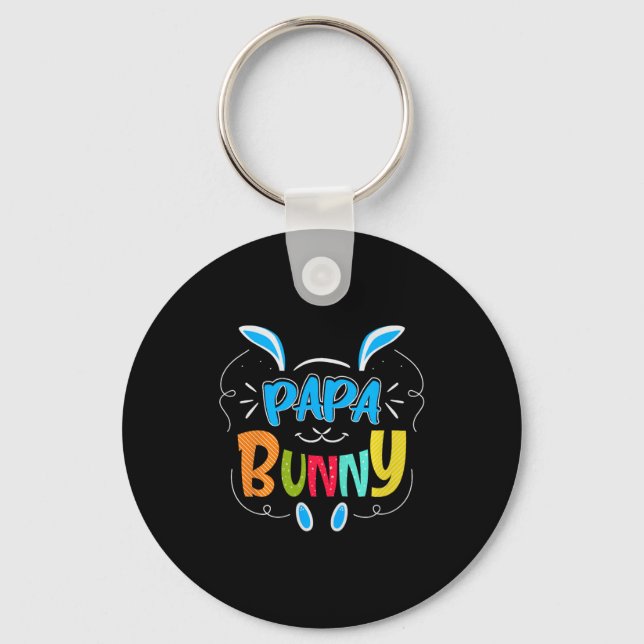 Porte-clés Papa Bunny Premium Tri-blend  (Recto)