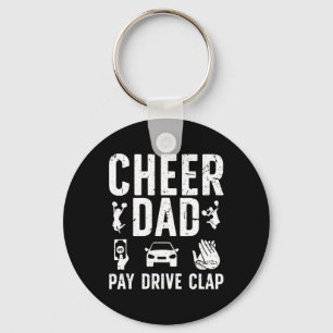 Porte-clés Papa cheerleader paie conduire applaudir papa d'un