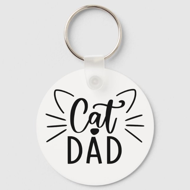 Porte-clés Papa de chat (Recto)