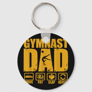 Porte-clés Papa de gymnaste drôle conduire payer applaudir ré