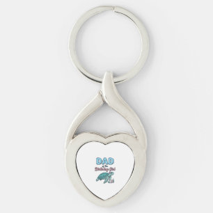 Porte-clés Papa de la fille de l'anniversaire Chemise vintage