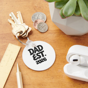 Porte-clés Papa depuis 2026 Fier Papa Depuis
