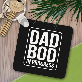 Porte-clés Papa drôle en devenir Humour Fête des pères Noir