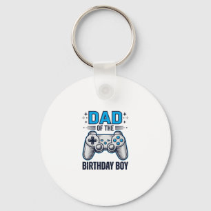 Porte-clés Papa du garçon d'anniversaire Gamer conception de 
