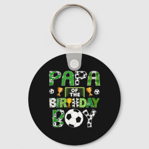 Porte-clés Papa du garçon qui fête son anniversaire Joueur de